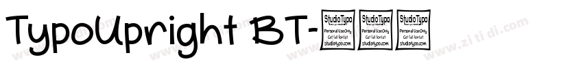 TypoUpright BT字体转换